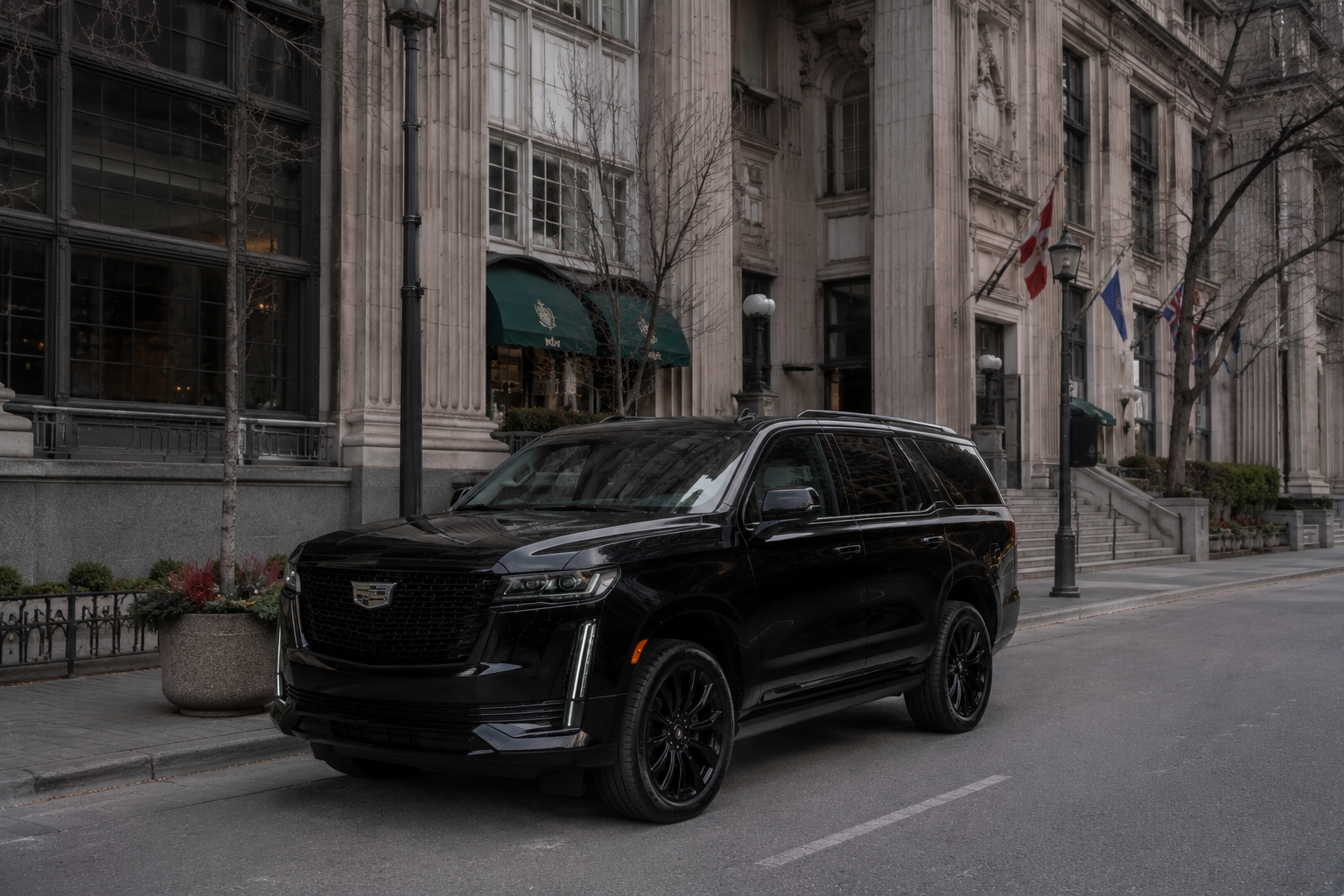 Cadillac Escalade · Brampton pickup en route to YYZ