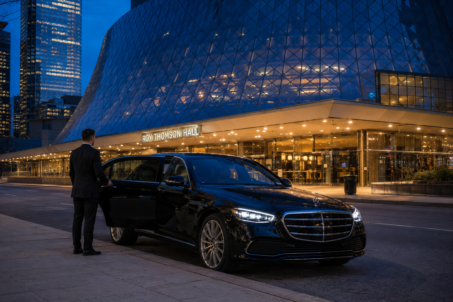 Roy Thomson Hall &middot; chauffeur waits in the cell-phone lot through the show